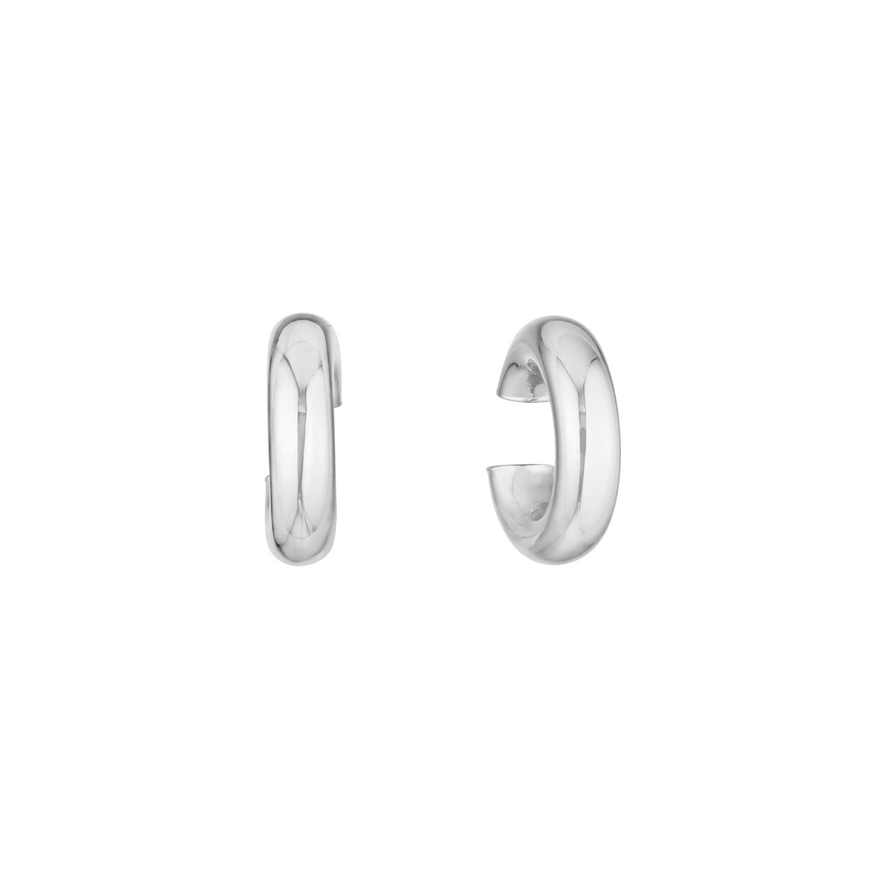 Variable tube ear cuff by My Store showcasing a sleek, modern design with a polished finish.