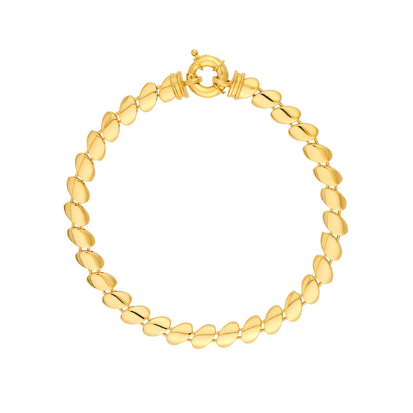Diagonal Oval Link Bracelet