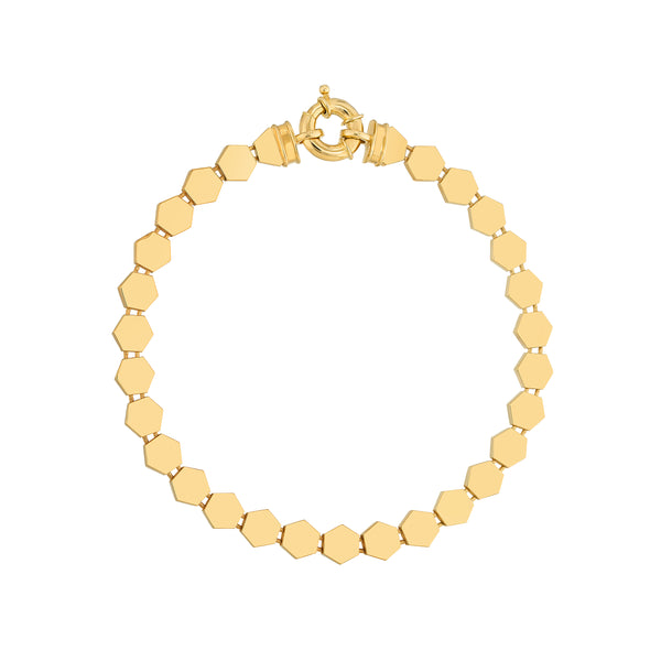 HoneyComb Flat Link Bracelet