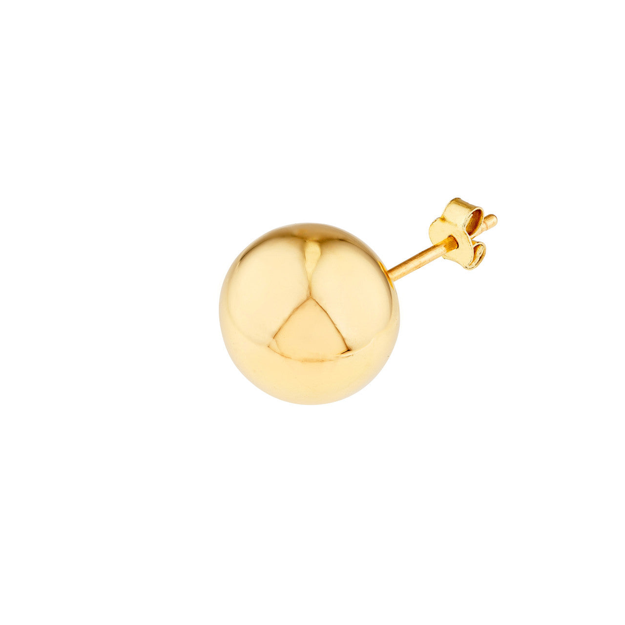 My Store ball stud earrings featuring a sleek design with a polished finish, displayed on a neutral background.