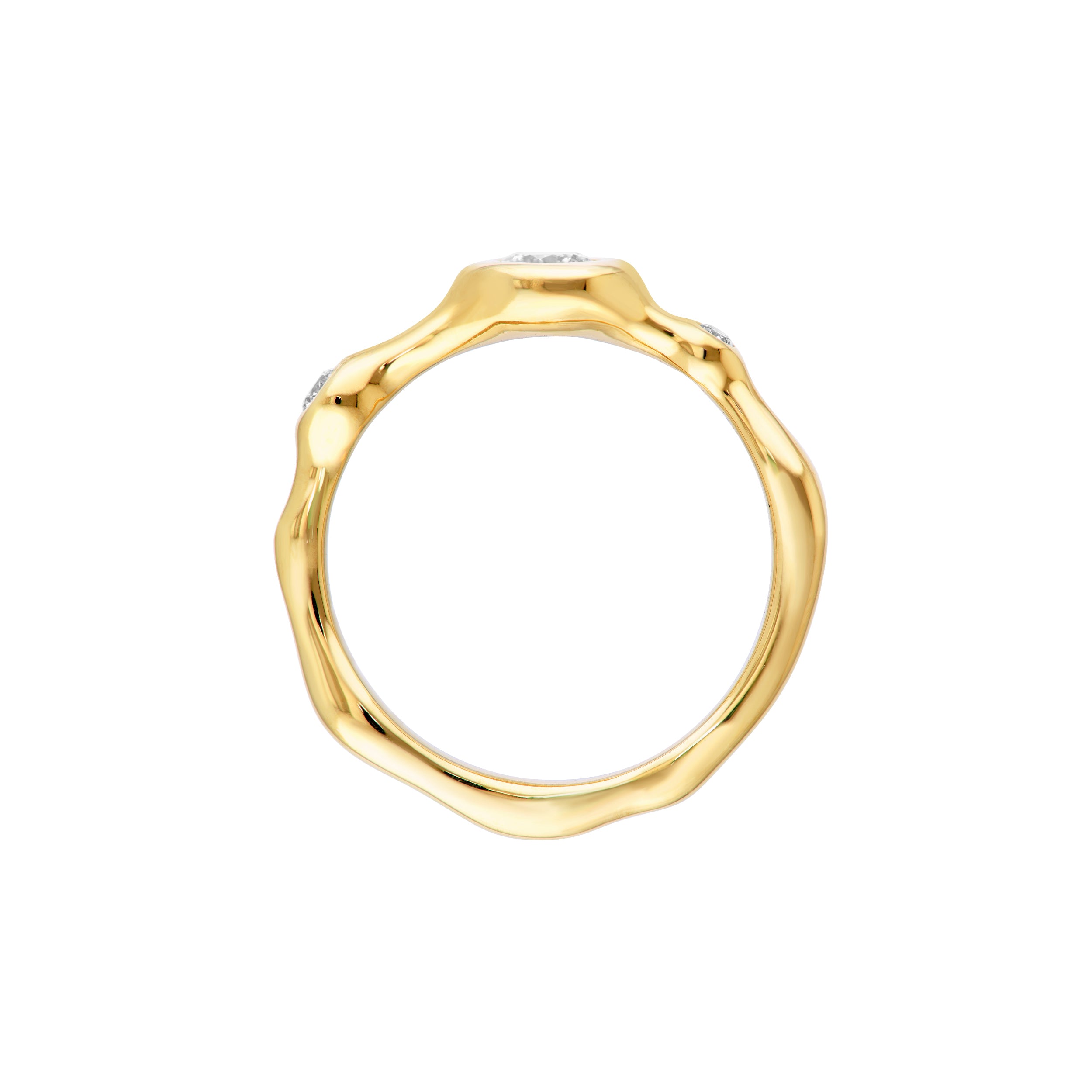 Diamond Trio Organic Ring